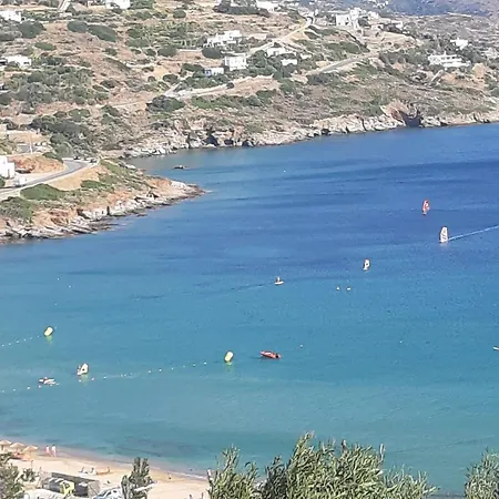 Andros Private Overlooking The Blue Aegean Sea *