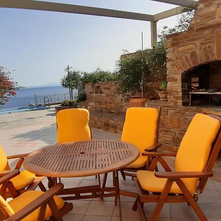 Vila Andros Private Overlooking The Blue Aegean Sea