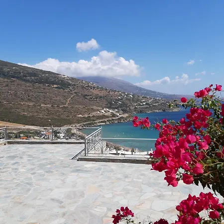 Andros Private Overlooking The Blue Aegean Sea *